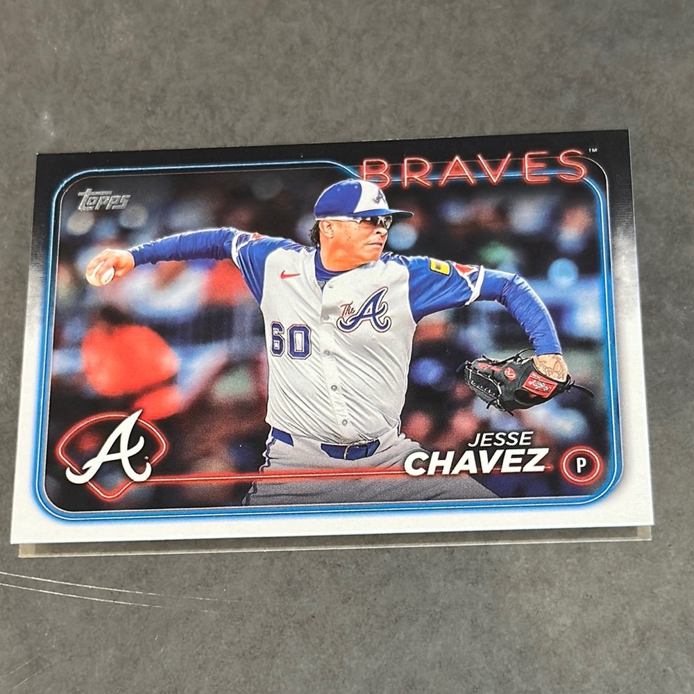 Topps Braves Card Jesse Chavez